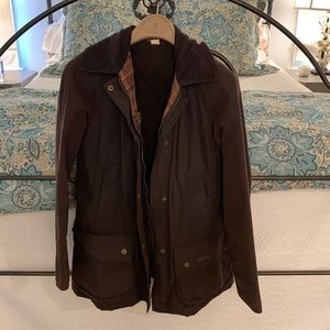 Barbour coat with zip in vest